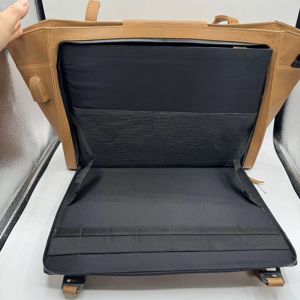 Nomahawk Urban Nomad Leather Tote Shoulder Bag Remote Laptop Platform Commuter